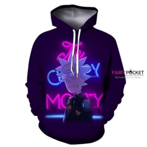 Rick and Morty Rick Purple 3D Hoodie For Men Women All Over 3D Printed Hoodie - ff909dcee803
