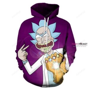 Rick and Morty Rick Purple 3D Hoodie For Men Women All Over 3D Printed Hoodie ï¿½ B - 1eb0ed0e14f9