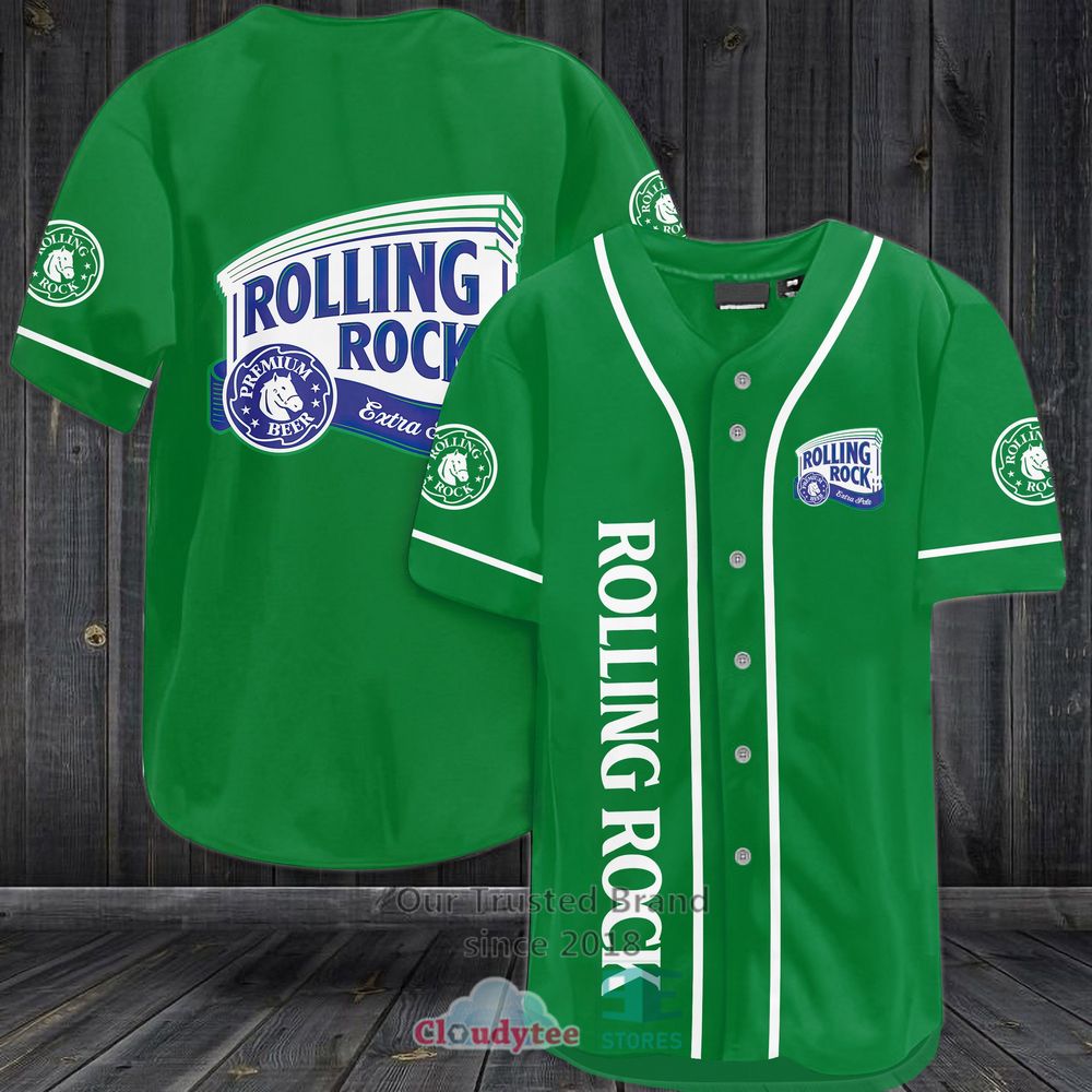 Rolling Rock Baseball Jersey Shirt Rolling Rock Baseball Jersey Shirt