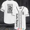 Rolls Royce White Baseball Jersey