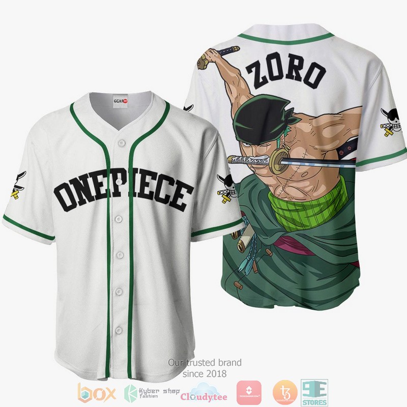 Roronoa Zoro One Piece Baseball Jersey Roronoa Zoro One Piece Baseball Jersey