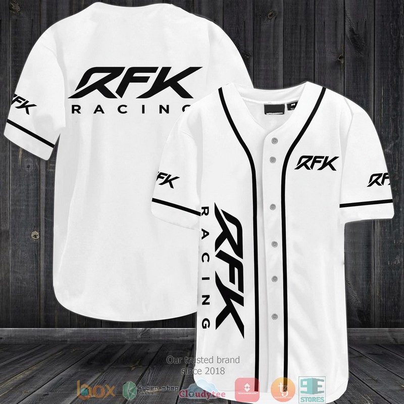 Roush Fenway Keselowski Racing White Baseball Jersey Roush Fenway Keselowski Racing White Baseball Jersey