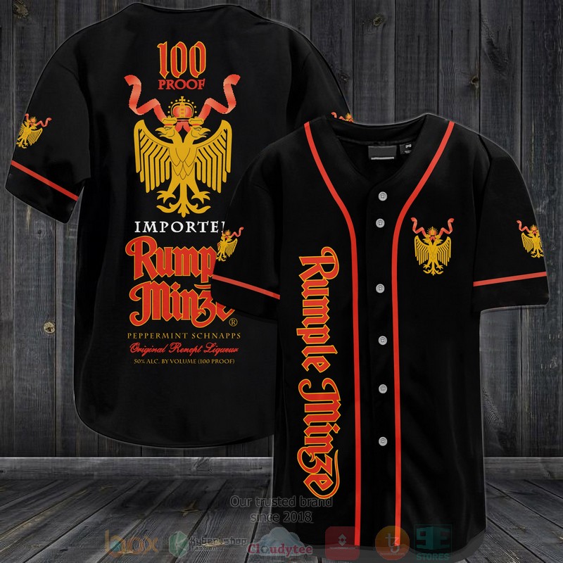 Rumple Minze Peppermint Schnapps Baseball Jersey Rumple Minze Peppermint Schnapps Baseball Jersey