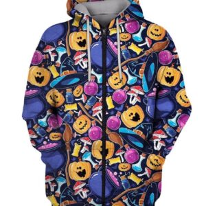 SEAMLESS PATTERN HALLOWEEN 3D Hoodie For Men For Women All Over Printed Hoodie - 9dd9634232fa