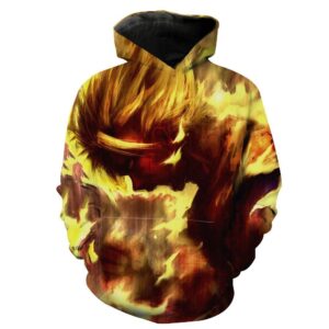 SSJ Goku 3D Hoodie For Men Women All Over 3D Printed Hoodie ï¿½ Dragon Ball Z 3D Hoodie For Men Women All Over 3D Printed Hoodies - 564c745bb555