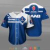 Saab Automobile Car Motor Baseball Jersey