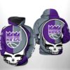 Sacramento Kings NBA Grateful Dead 3D Printed Hoodie/Zipper Hoodie - ce78b916591d