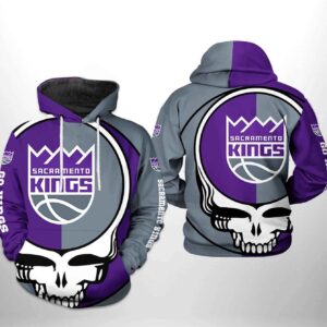 Sacramento Kings NBA Grateful Dead 3D Printed Hoodie/Zipper Hoodie - ce78b916591d