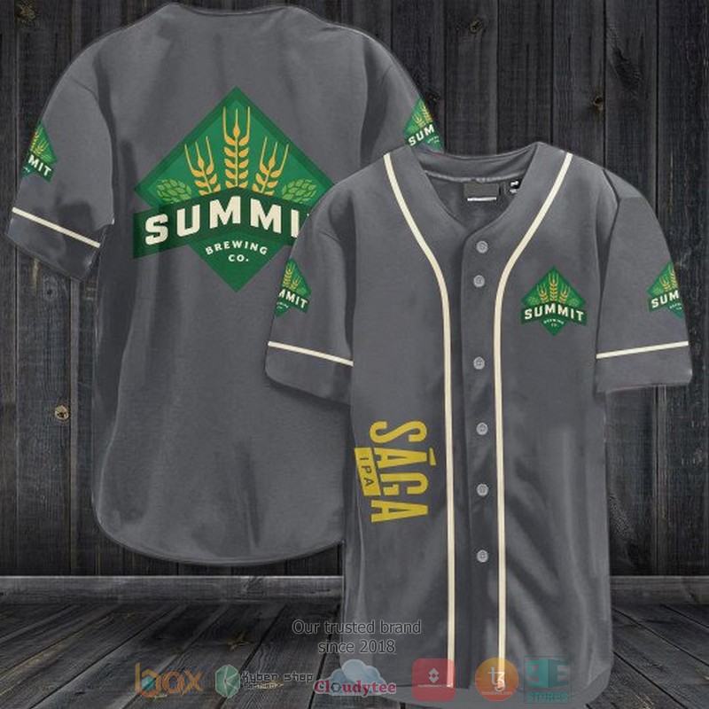 Saga Ipa Summit Brewing Company Baseball Jersey Saga Ipa Summit Brewing Company Baseball Jersey