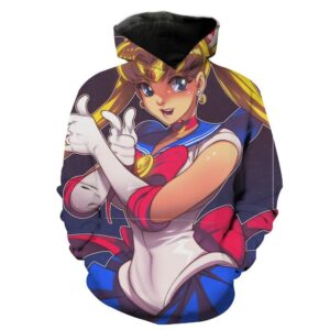 Sailor Moon Pose 3D Hoodie For Men Women All Over 3D Printed Hoodie ï¿½ Sailor Moon Anime Clothes - 61b4eae2affe
