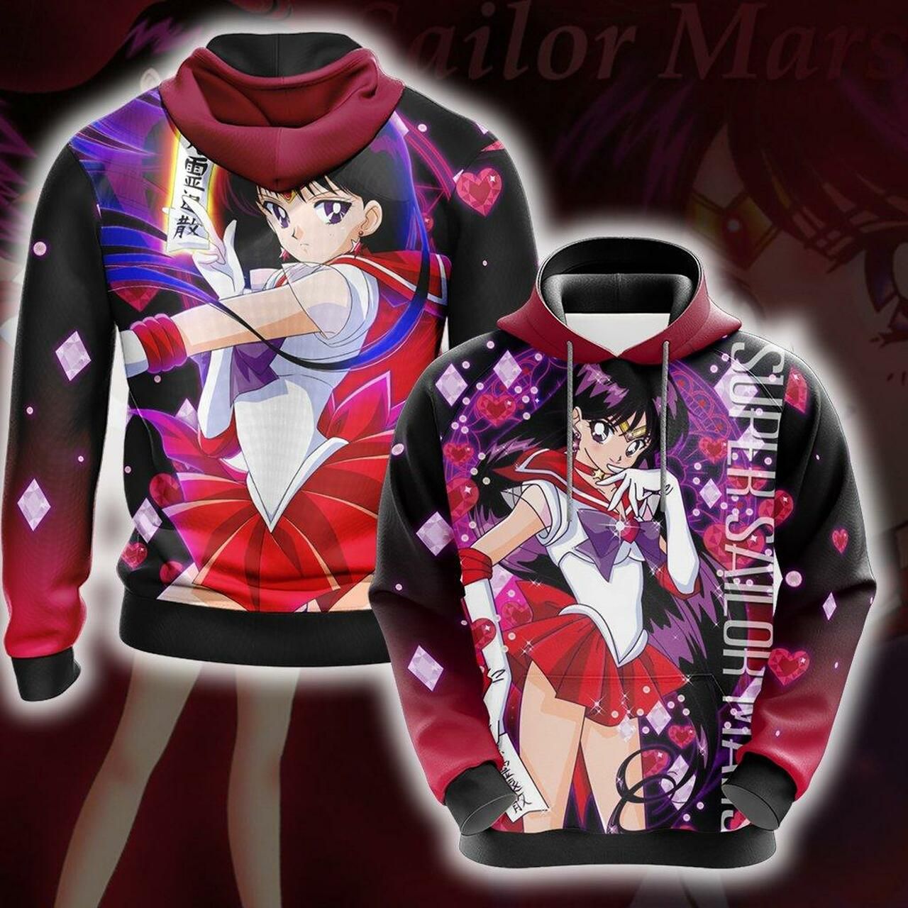 Sailor Moon - Sailor Mars 3D Hoodie All Over Print Hoodie1973 - 7b812fad920c Sailor Moon - Sailor Mars 3D Hoodie All Over Print Hoodie1973 - 7b812fad920c