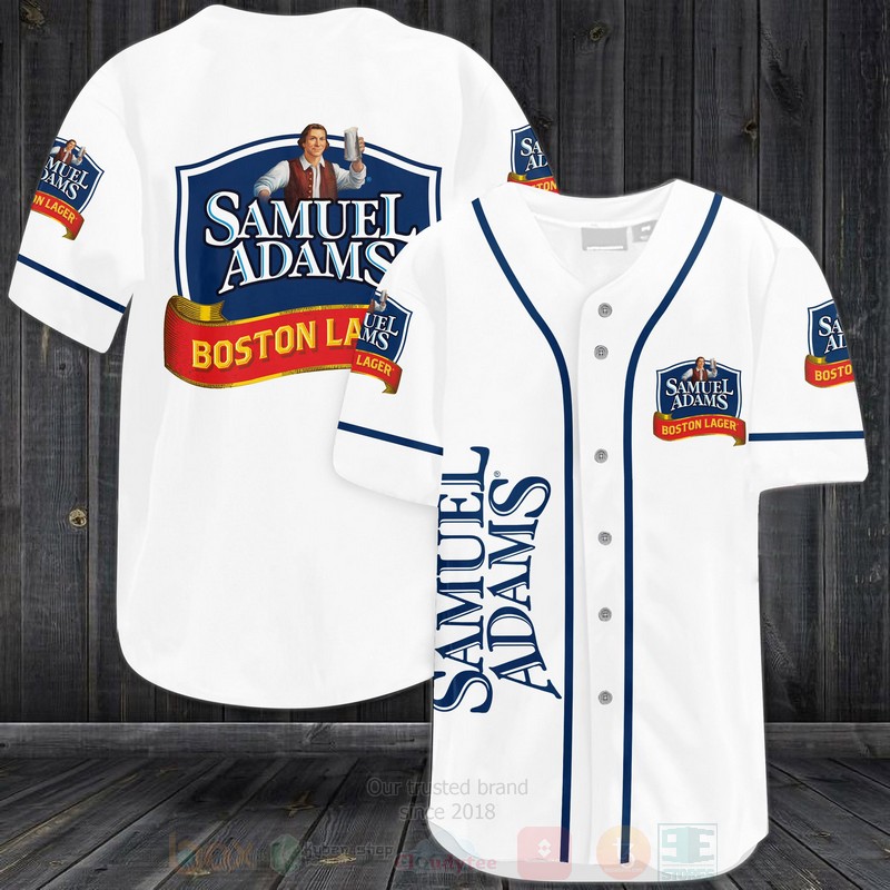 Samuel Adams Boston Lager Baseball Jersey Shirt Samuel Adams Boston Lager Baseball Jersey Shirt