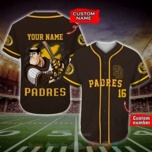 San Diego Padres Mlb Personalized Baseball Jersey