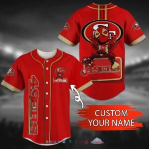 San Francisco 49Ers Deadpool Personalized Baseball Jersey Shirt