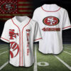 San Francisco 49Ers Logo Baseball Jersey Shirt