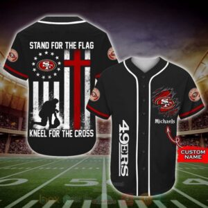 San Francisco 49Ers Nfl Custom Name Baseball Jersey