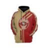 San Francisco 49Ers Nfl Football Brown 3D Hoodie For Men For Women San Francisco 49Ers All Over Printed Hoodie. San Francisco 49Ers 3D Full Printing Shirt - 624de94bfffb
