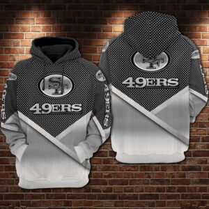 San Francisco 49Ers Nfl Football Gray 3D Hoodie Sweatshirt For Fans Men Women San Francisco 49Ers All Over Printed Hoodie. San Francisco 49Ers 3D Full Printing Shirt - 9a7ed14a40ce