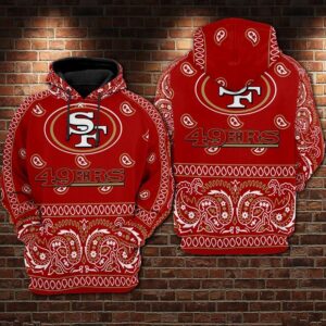 San Francisco 49Ers Nfl Football Red 3D Hoodie Sweatshirt For Fans Men Women San Francisco 49Ers All Over Printed Hoodie. San Francisco 49Ers 3D Full Printing Shirt - e4850752b134