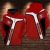 San Francisco 49Ers Nfl Football Red Striped 3D Hoodie For Men For Women San Francisco 49Ers All Over Printed Hoodie. San Francisco 49Ers 3D Full Printing Shirt - 224c2fb77e66