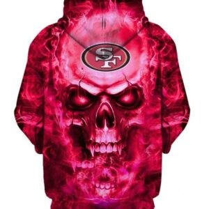 San Francisco 49Ers Nfl Football Skull Hoodie All Over Print 3D Hoodie 3D Sweatshirt Clothing Hoodie21478 - f392a2c7e399