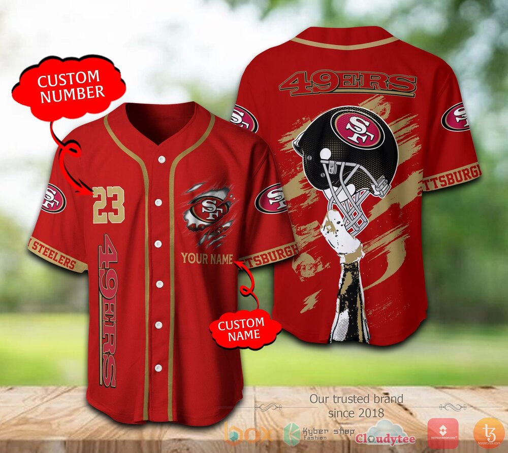 San Francisco 49Ers Nfl Personalized Baseball Jersey Shirt San Francisco 49Ers Nfl Personalized Baseball Jersey Shirt