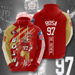 San Francisco 49Ers Nick Bosa 3D Hoodie Sweatshirt For Fans Men Women All Over Printed Hoodie - 5da08e8ea62e