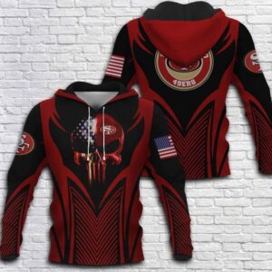 San Francisco 49Ers Skull 3D Hoodie Sweatshirt For Fans Men Women All Over Printed Hoodie - c92181976c0b
