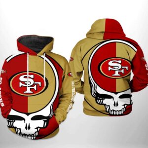 San Francisco 49ers NFL Grateful Dead 3D Printed Hoodie/Zipper Hoodie - f3eafcc89267