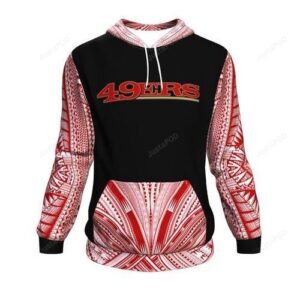 San Francisco 49ers Ncaa Football Maori Tattoo Red 3d Hoodie For Men For Women San Francisco 49ers All Over Printed Hoodie. San Francisco 49ers 3d Full Printing Shirt - 4810dd97a970