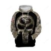 San Francisco 49ers Nfl Football Camouflage Punisher Skull 3d Hoodie For Men For Women San Francisco 49ers All Over Printed Hoodie. San Francisco 49ers 3d Full Printing Shirt - 1af8583de5b2
