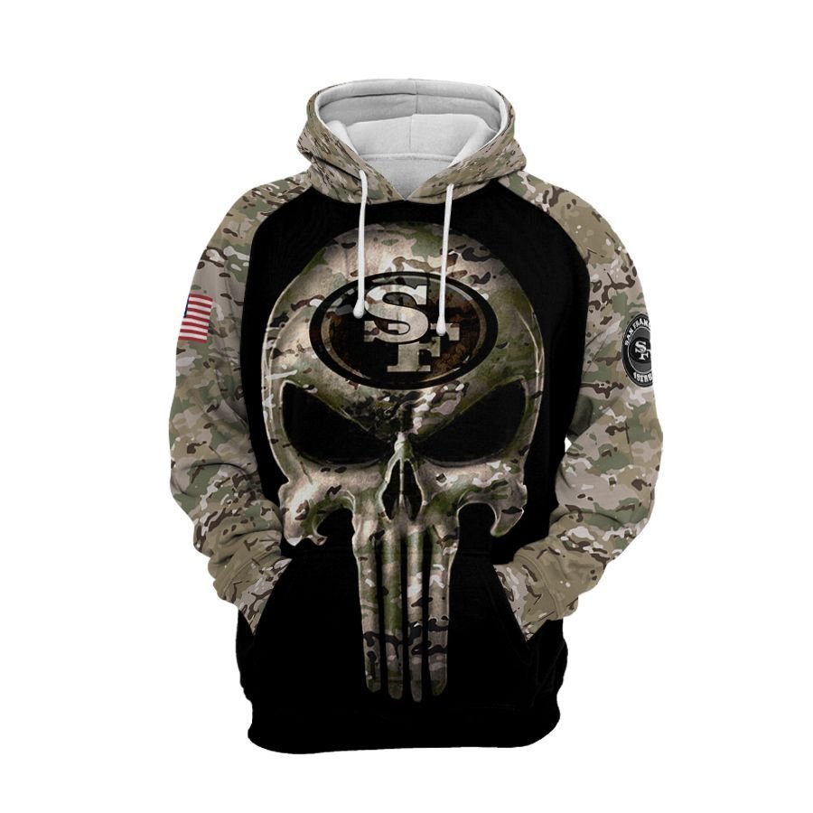 San Francisco 49ers Nfl Football Camouflage Punisher Skull 3d Hoodie For Men For Women San Francisco 49ers All Over Printed Hoodie. San Francisco 49ers 3d Shirt - 6320d740b3f9 San Francisco 49ers Nfl Football Camouflage Punisher Skull 3d Hoodie For Men For Women San Francisco 49ers All Over Printed Hoodie. San Francisco 49ers 3d Shirt - 6320d740b3f9