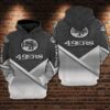 San Francisco 49ers Nfl Football Gray 3d Hoodie For Men For Women San Francisco 49ers All Over Printed Hoodie. San Francisco 49ers 3d Shirt - 51efae2cbef8