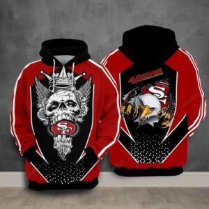 San Francisco 49ers Nfl Football King Skull 3d Hoodie For Men For Women San Francisco 49ers All Over Printed Hoodie. San Francisco 49ers 3d Full Printing Shirt - 96d1b2bd2961