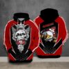 San Francisco 49ers Nfl Football King Skull 3d Hoodie For Men For Women San Francisco 49ers All Over Printed Hoodie. San Francisco 49ers 3d Shirt - 7975ff5f1468