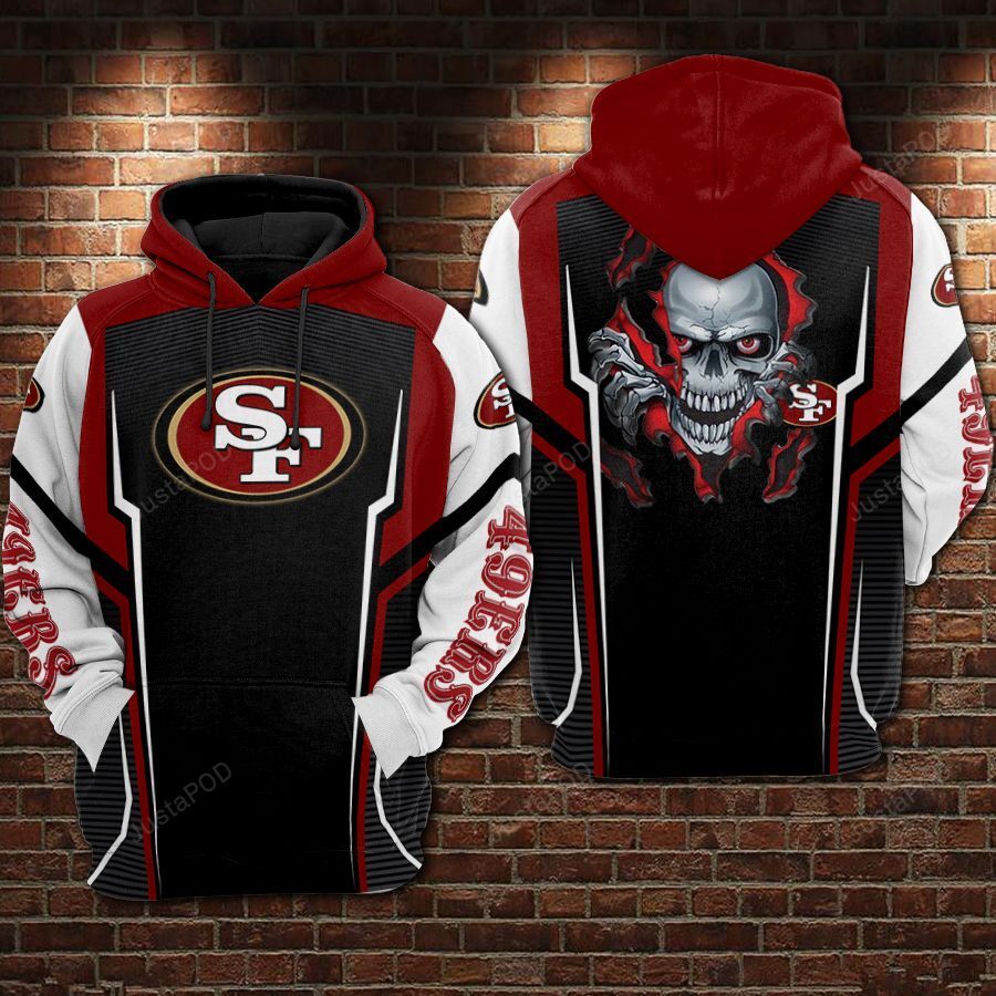 San Francisco 49ers Nfl Football Skull 3d Hoodie For Men For Women San Francisco 49ers All Over Printed Hoodie. San Francisco 49ers 3d Shirt - e39766a3937f San Francisco 49ers Nfl Football Skull 3d Hoodie For Men For Women San Francisco 49ers All Over Printed Hoodie. San Francisco 49ers 3d Shirt - e39766a3937f