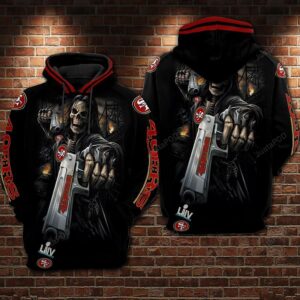 San Francisco 49ers Nfl Football Skull Death Guns 3d Hoodie For Men For Women San Francisco 49ers All Over Printed Hoodie. San Francisco 49ers 3d Shirt - 53c83af92ebf