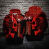 San Francisco 49ers Nfl Football Skull Red 3d Hoodie For Men For Women San Francisco 49ers All Over Printed Hoodie. San Francisco 49ers 3d Shirt - 31b9848f16eb