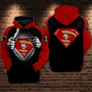 San Francisco 49ers Nfl Football Superman 3d Hoodie For Men For Women San Francisco 49ers All Over Printed Hoodie. San Francisco 49ers 3d Shirt - ace1c3e9477c