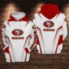 San Francisco 49ers Nfl Football White 3d Hoodie For Men For Women San Francisco 49ers All Over Printed Hoodie. San Francisco 49ers 3d Shirt - 033f1c479576