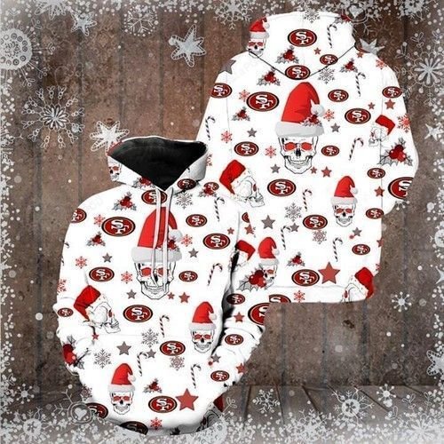 San Francisco 49ers Skull Santa Christmas Pullover And Zippered Hoodies Custom 3d Graphic Printed 3d Hoodie All Over Print Hoodie For Men For Women - 9d28f1c8f722 San Francisco 49ers Skull Santa Christmas Pullover And Zippered Hoodies Custom 3d Graphic Printed 3d Hoodie All Over Print Hoodie For Men For Women - 9d28f1c8f722