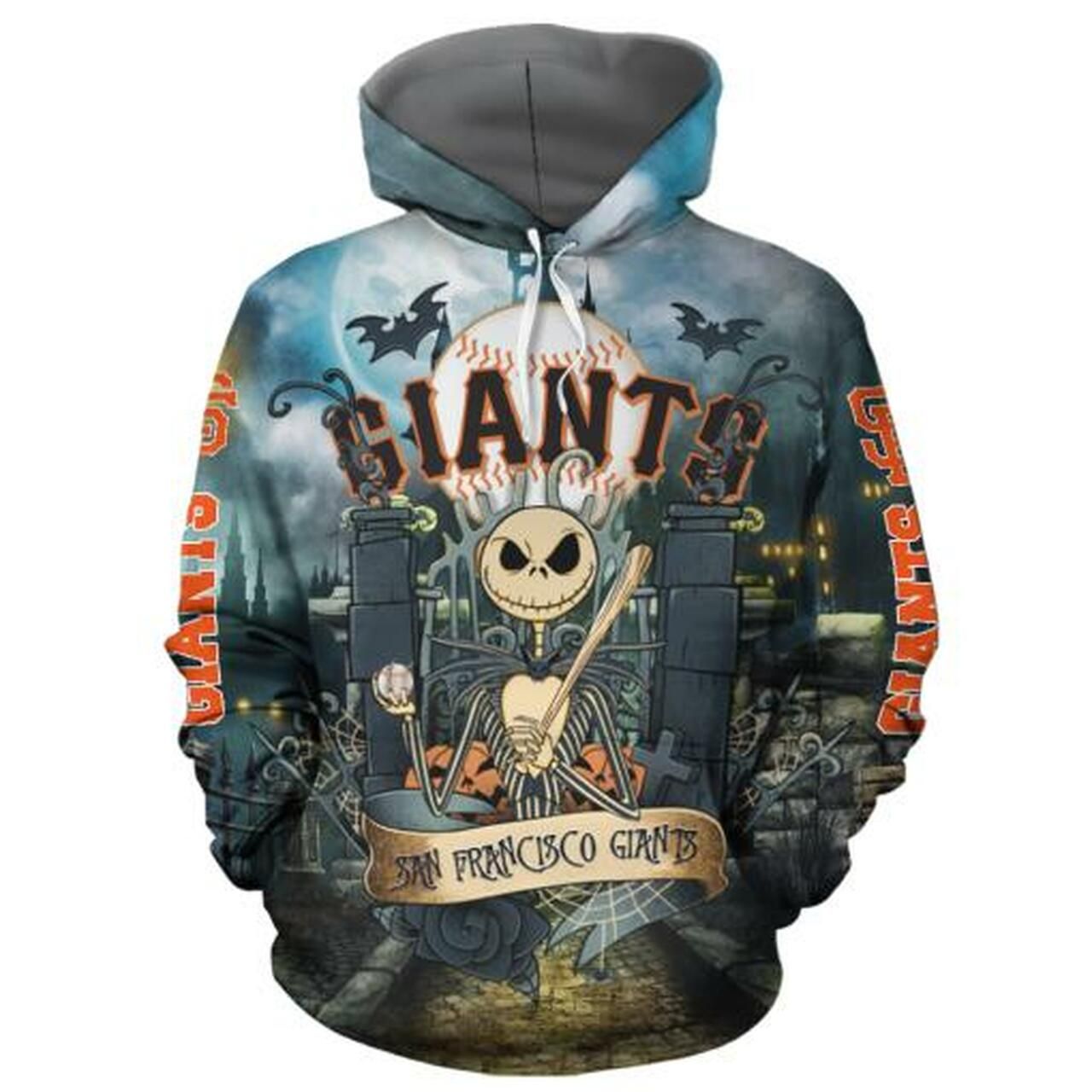 San Francisco Giants With Jack Skellington All Over Print 3D Hoodie - 76d1279c6c5e San Francisco Giants With Jack Skellington All Over Print 3D Hoodie - 76d1279c6c5e