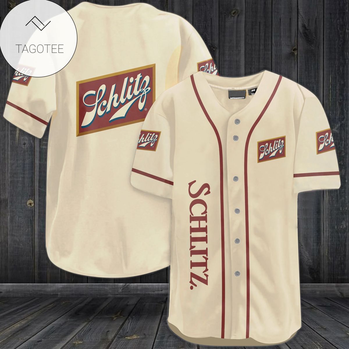 Schlitz Beer Logo Baseball Jersey Shirt Schlitz Beer Logo Baseball Jersey Shirt