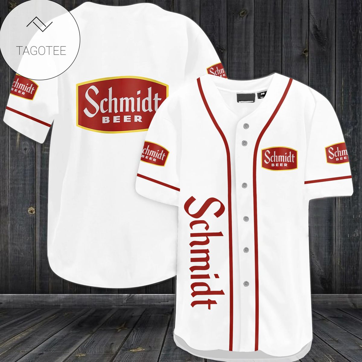 Schmidt Beer Baseball Jersey Shirt Schmidt Beer Baseball Jersey Shirt
