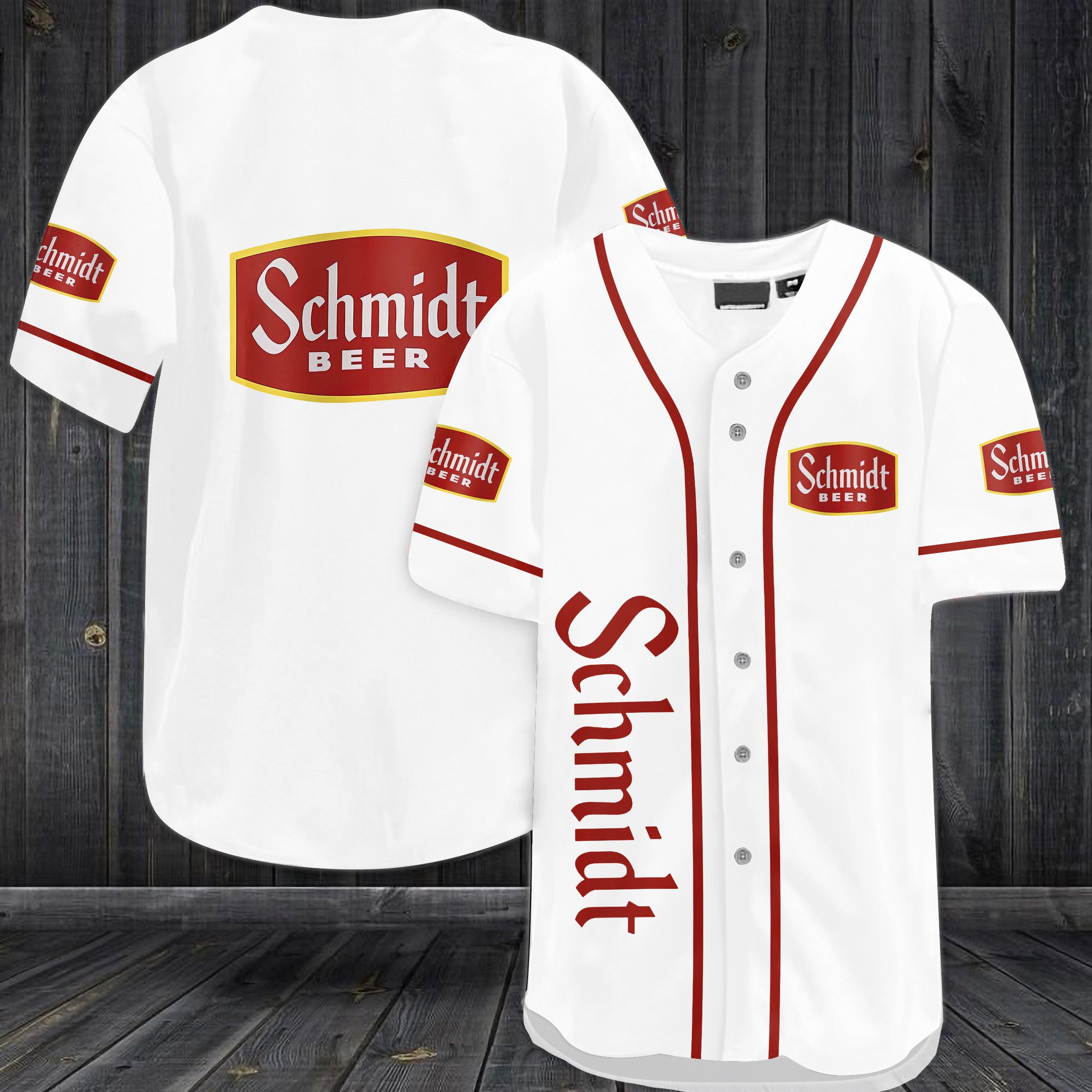 Schmidt Beer Baseball Jersey Schmidt Beer Baseball Jersey
