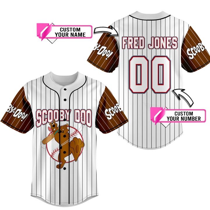 Scooby Doo Custom Name And Number Baseball Jersey Shirt Scooby Doo Custom Name And Number Baseball Jersey Shirt