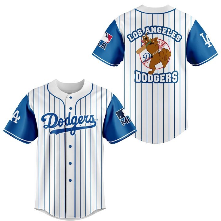 Scooby Doo Los Angeles Dodgers Baseball Jersey Shirt Scooby Doo Los Angeles Dodgers Baseball Jersey Shirt