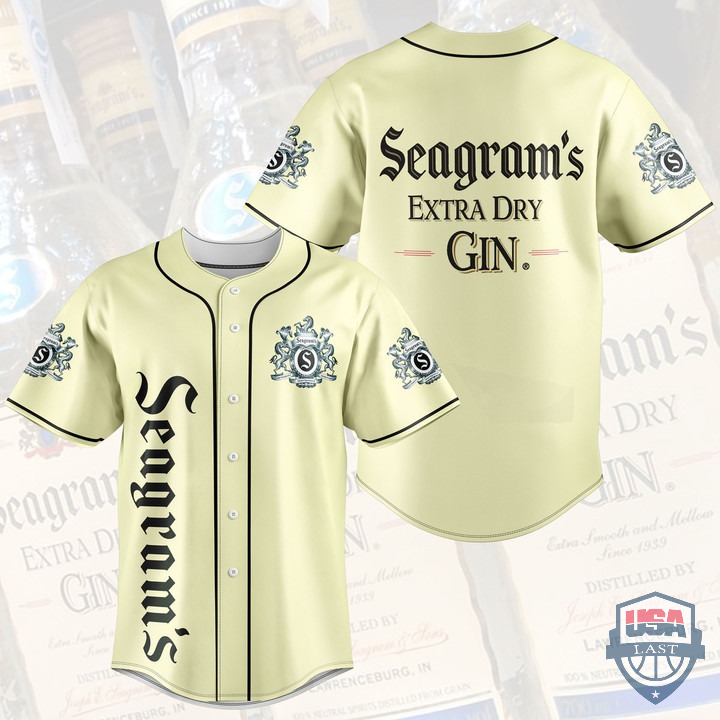 Seagram’S Extra Dry Gin Baseball Jersey Shirt Seagram’S Extra Dry Gin Baseball Jersey Shirt