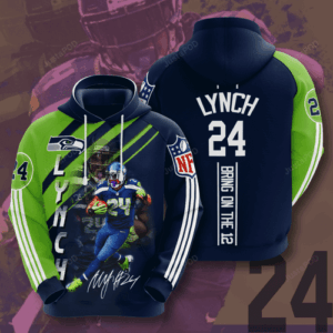 Seattle Seahawks Marshawn Lynch 3D Hoodie For Men For Women - df7fa3f706da