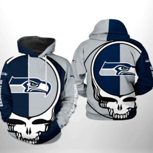 Seattle Seahawks NFL Grateful Dead 3D Printed Hoodie/Zipper Hoodie - e08c666ac418